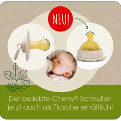 Glas-Babyflasche Weithals 240ml - beige