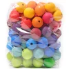 Große Holzperlen Regenbogen (96 Stück)