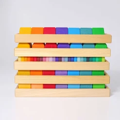 Holzbausteine - Formen + Farben