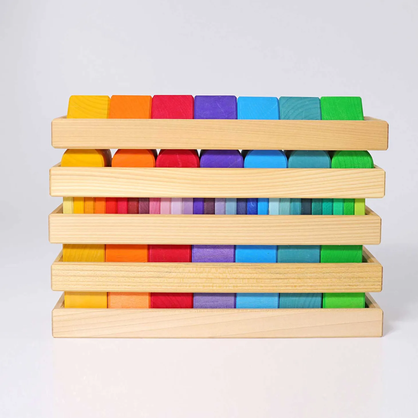 Holzbausteine - Formen + Farben