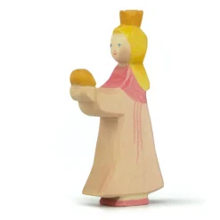 Holzfigur Prinzessin für Froschkönig