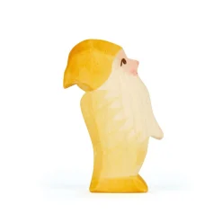 Holzfigur Zwerg gelb