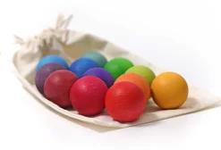 Holzkugeln Regenbogen klein