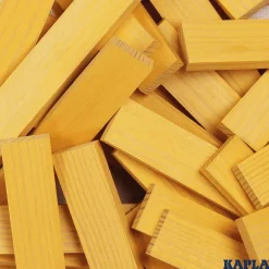 Holzplättchen 40er Kasten gelb