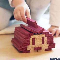 Holzplättchen 40er Kasten lila