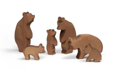Holztier Bär klein laufend