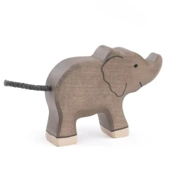 Holztier Elefant Rüssel hoch klein