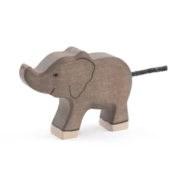 Holztier Elefant Rüssel hoch klein
