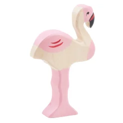 Holztier Flamingo