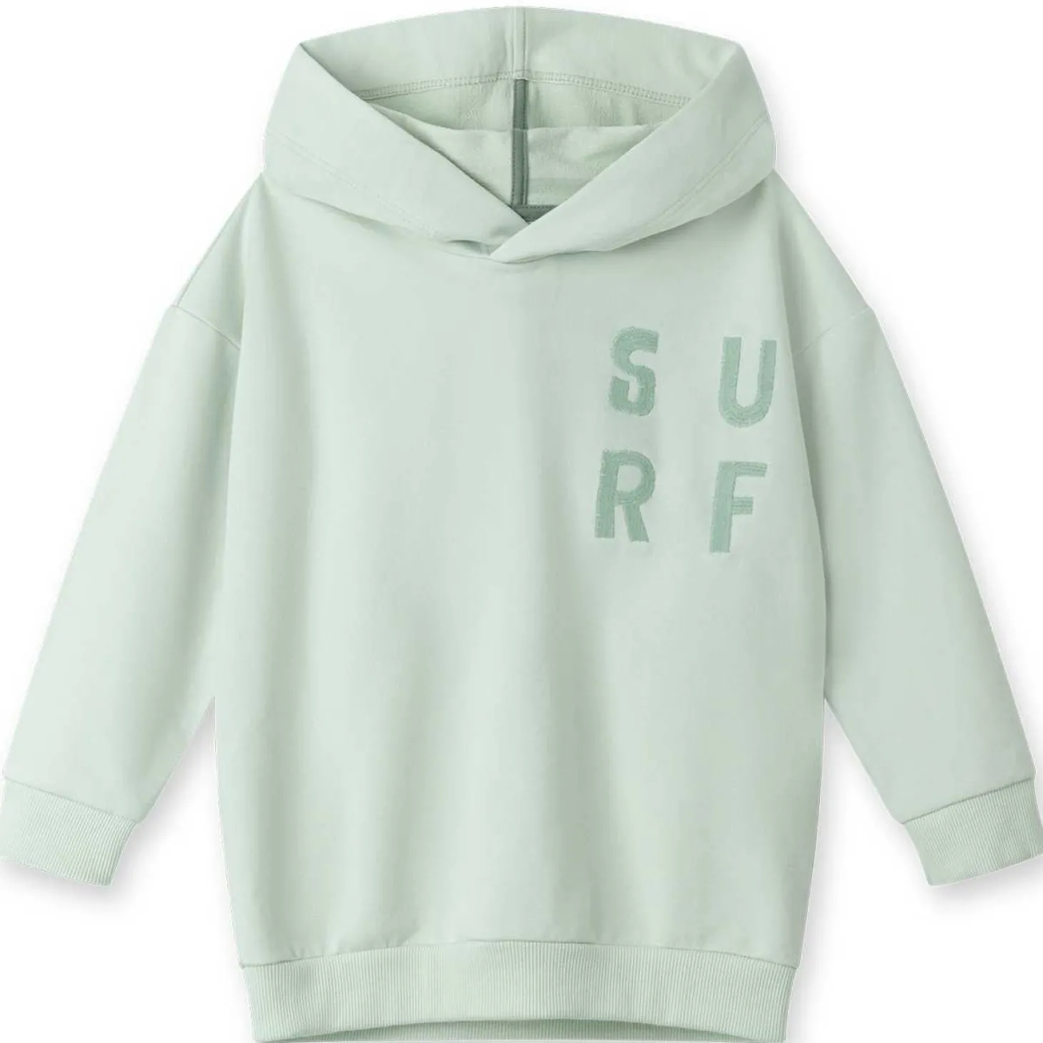 Hoodie "Surf" weißgrün 116