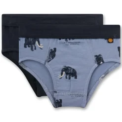 Jungen-Slip 2er-Set "Mammut" blau 104