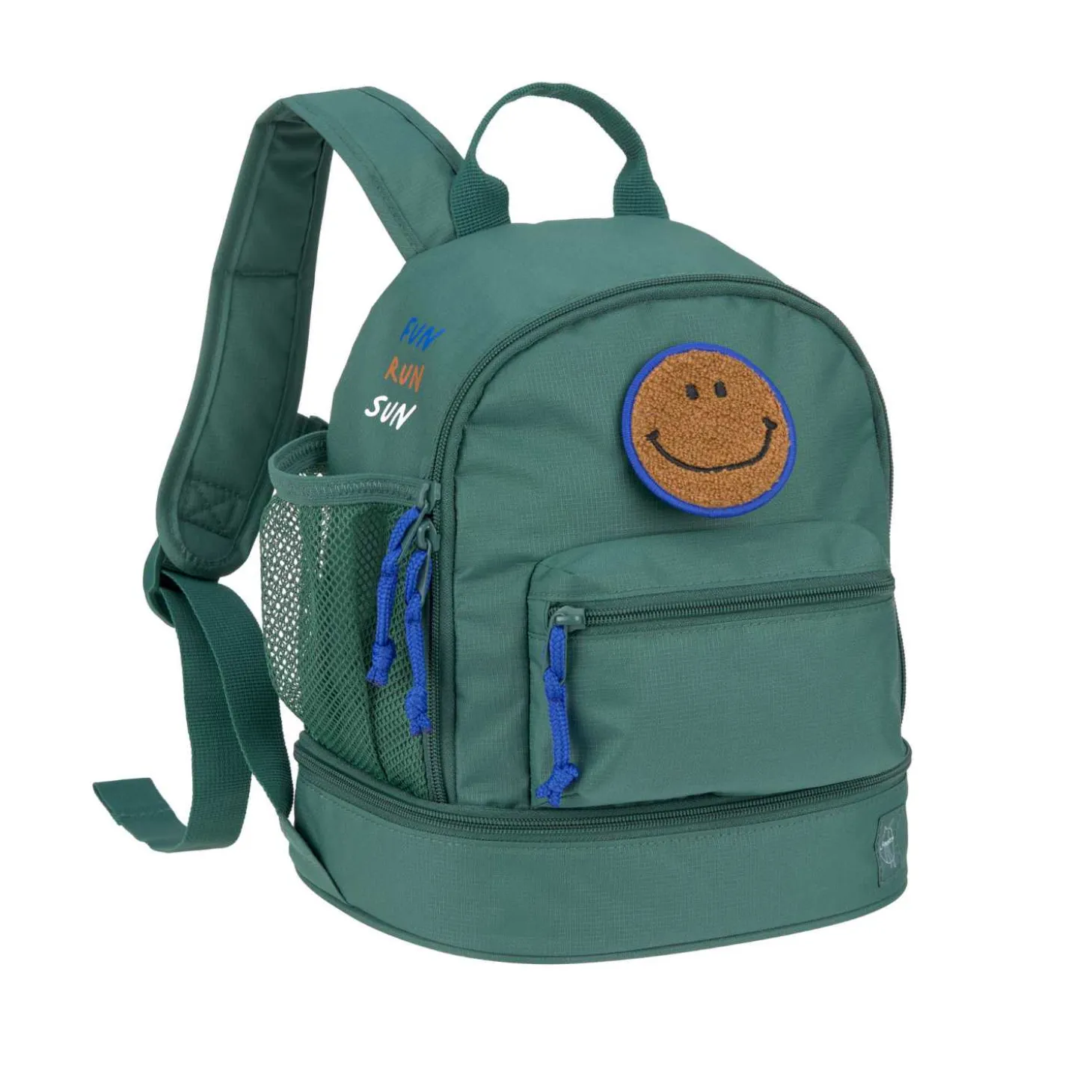Kindergartenrucksack Mini "Smilie" dunkelgrün