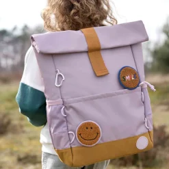 Kinderrucksack Rolltop lila