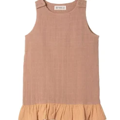 Kleid Musselin siena-braun 74/80