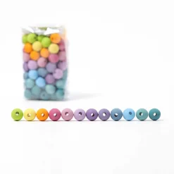 Kleine Holzperlen Pastell (120 Stück)