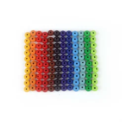 Kleine Holzperlen Regenbogen (120 Stück)
