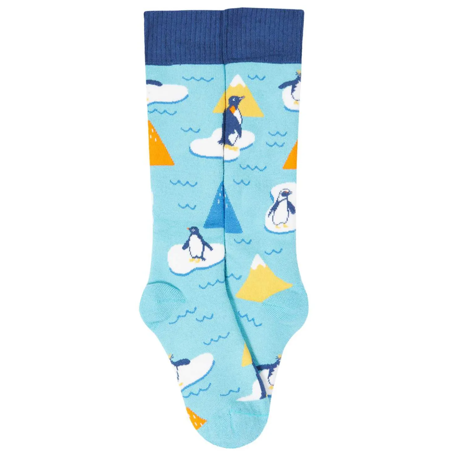 Kniestrümpfe 2er-Pack "Pinguin" blau 23-26