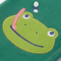 Krabbelhose "Frosch" dunkelgrün 80