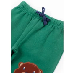Krabbelhose "Frosch" dunkelgrün 80