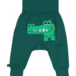 Krabbelhose "Krokodil" dunkelgrün 62