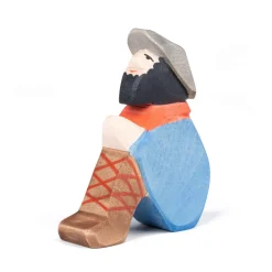 Krippenfigur Hirte sitzend