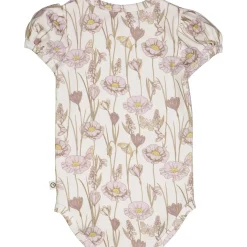Kurzarmbody "Mohnblumen" hellrosa 62