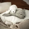 Kuscheltier Robbe weiß Wärmekissen Kirschkern