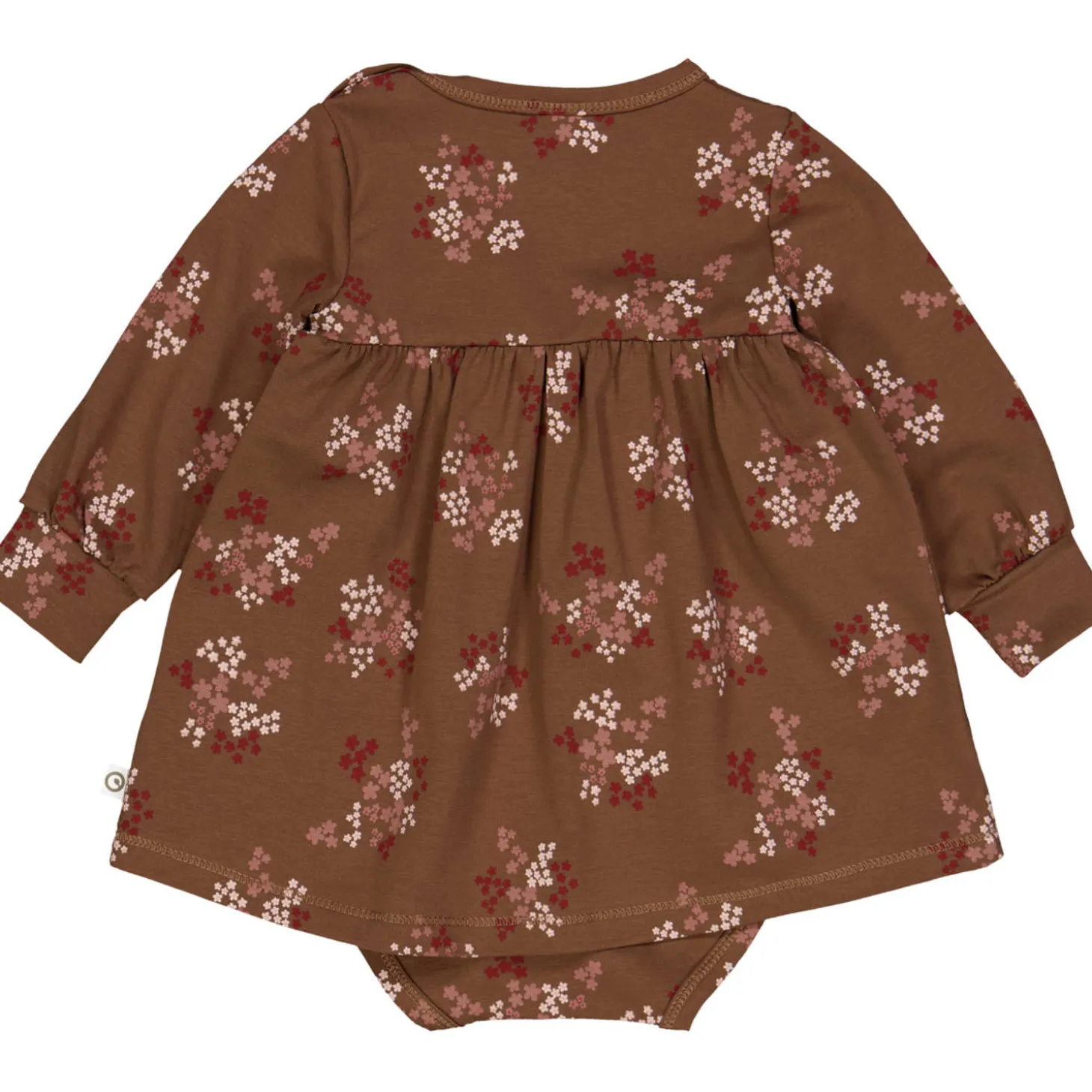 Langarm-Bodykleid "Floral" braun-rosa 62