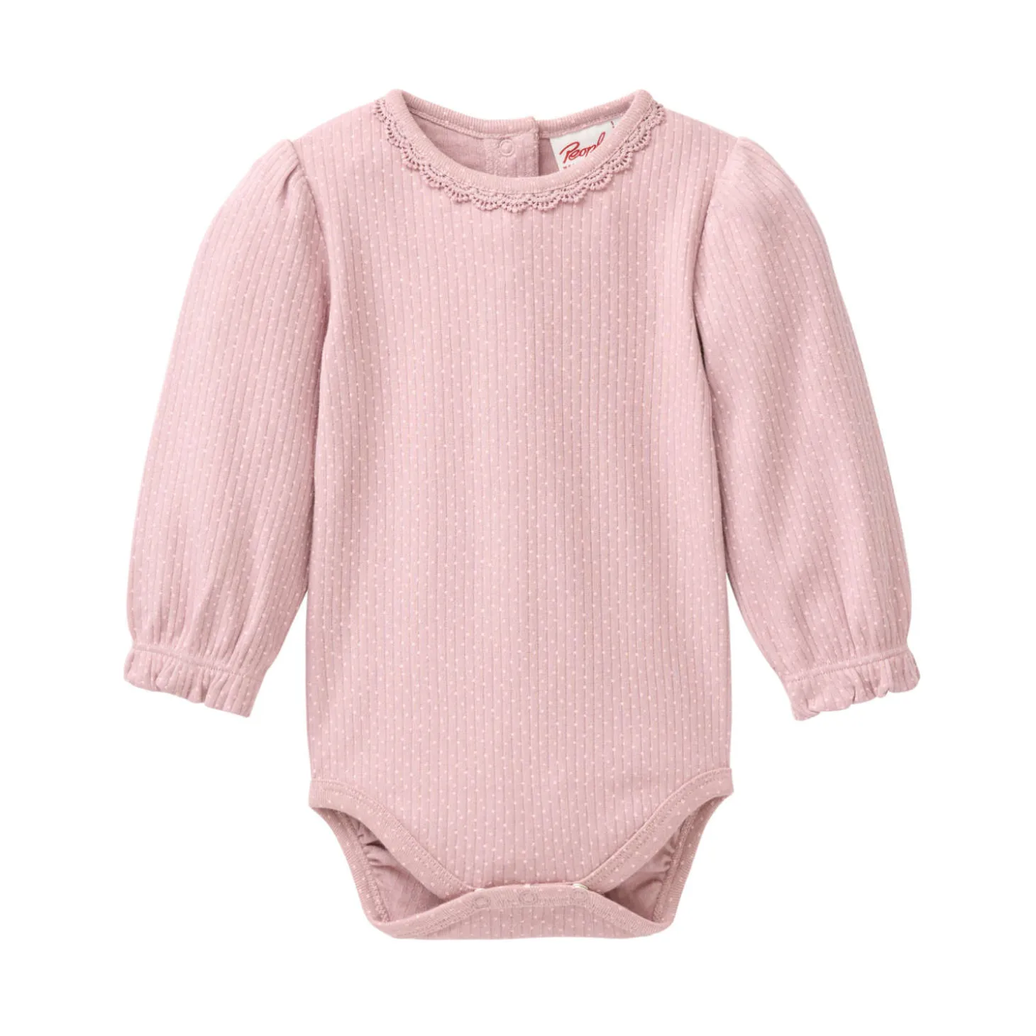Langarmbody "Pünktchen" rosenholz 98/104
