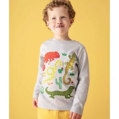 Langarmshirt "Amphibien" grau 122
