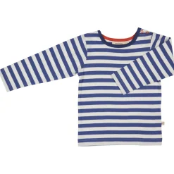 Langarmshirt blau gestreift 116