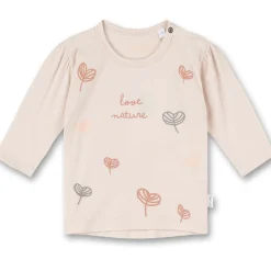 Langarmshirt "Blätter" creme 92