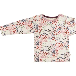 Langarmshirt "Blumen" ivory