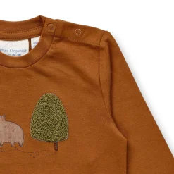 Langarmshirt "Bär" haselnuss 92