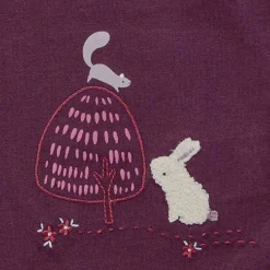 Langarmshirt "Bunny" plum 74