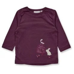 Langarmshirt "Bunny" plum 74