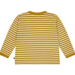 Langarmshirt curry geringelt  110/116