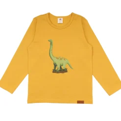 Langarmshirt "Dinosaurier" gelb 92