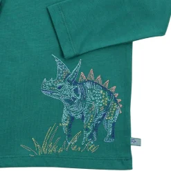 Langarmshirt "Dino-Triceratops" smaragd 98