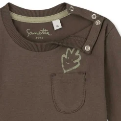 Langarmshirt dunkelgrün 68
