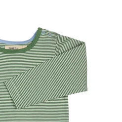 Langarmshirt grün geringelt 116