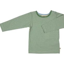 Langarmshirt grün geringelt 116