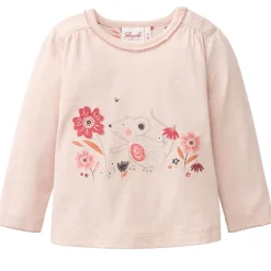 Langarmshirt "Maus" puderrosa 50/56