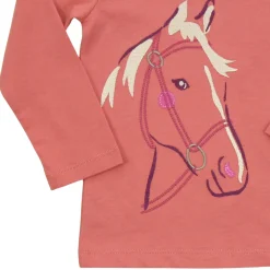 Langarmshirt "Pferdekopf" cinnamon 116
