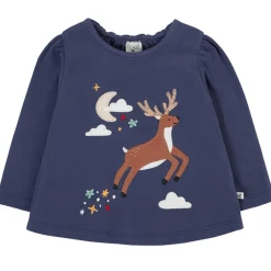 Langarmshirt "Rentier" dunkelblau 86
