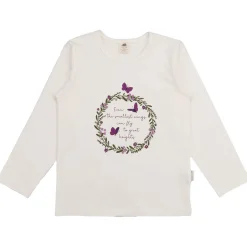 Langarmshirt "Schmetterling" weiß 116