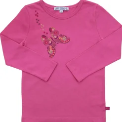 Langarmshirt "Schmetterling" fuchsia 98