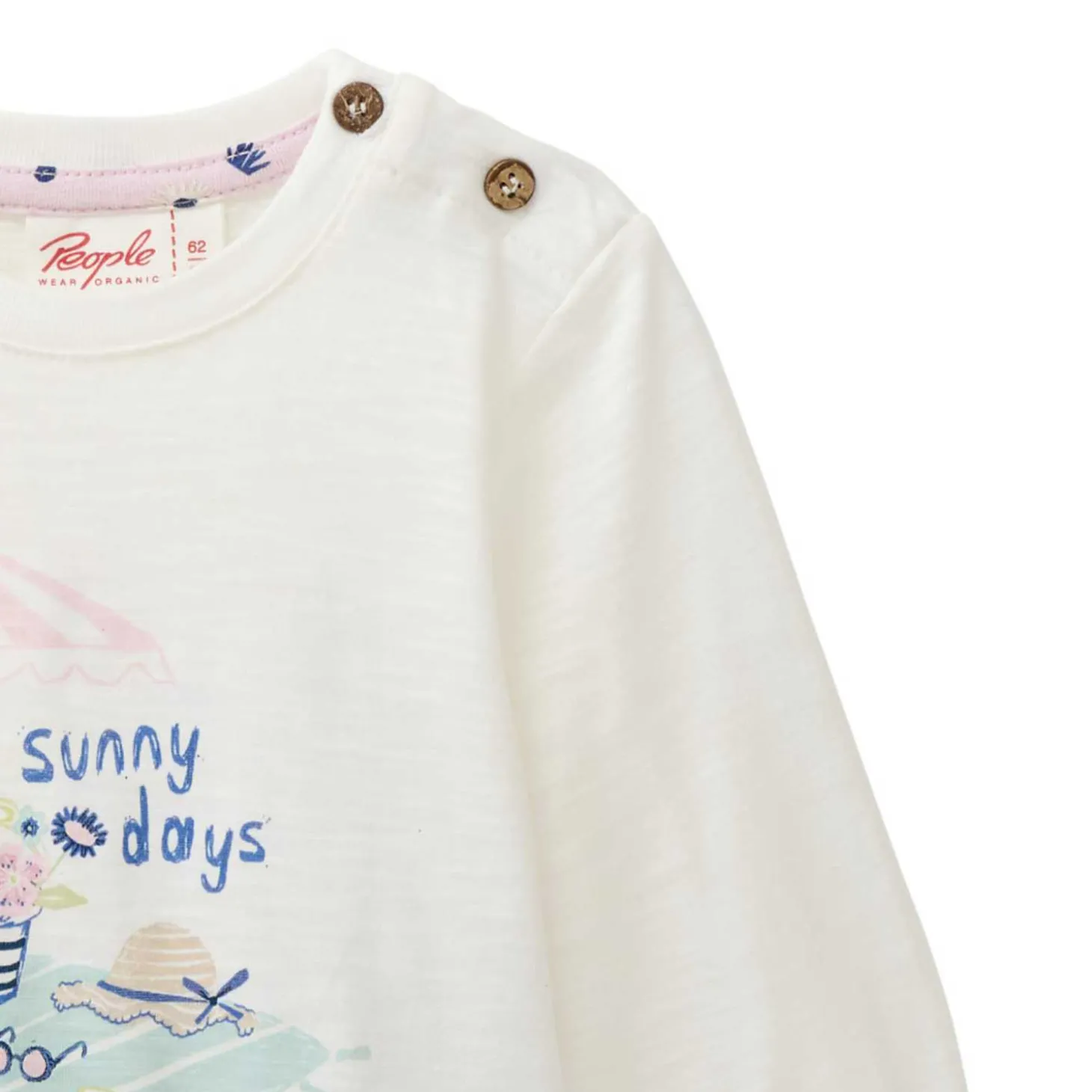 Langarmshirt "Sunny Days" weiß 98/104