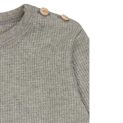 Langarmshirt "Waffelpique" sorbet 74/80