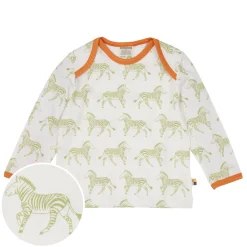 Langarmshirt "Zebra" avocado 62/68